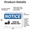 Signmission Food Or Drink Only Sign With Symbol, 14 in W x Rectangle, Vinyl Decal OS-2PACK-NS-D-1014-L-12831 - alternate 3